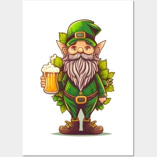 Party Leprechaun Beer Lover's Leprechaun for St. Patick's Day Posters and Art